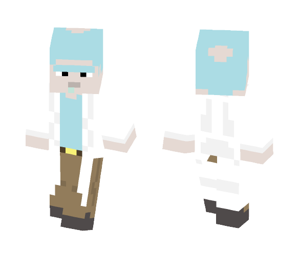 Download Free Rick (Rick & Morty) Skin for Minecraft image 1 Rick (Rick & Morty) - Male Minecraft Skins - image 1
