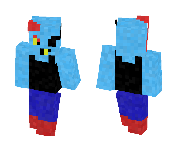 Undyne (Undertale) - By LuxrayBoy8 - Other Minecraft Skins - image 1
