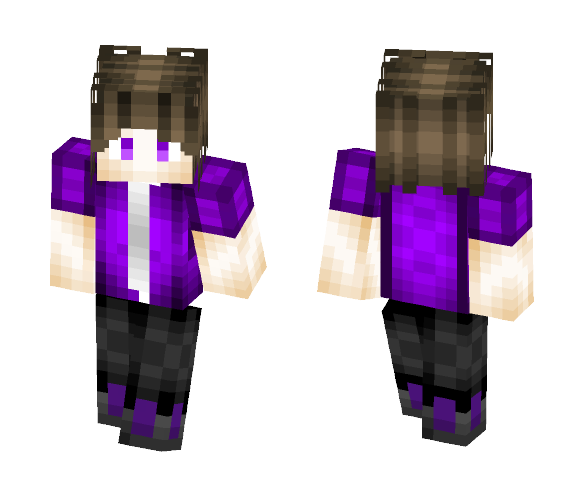 Purple amazing pvp Skin - Male Minecraft Skins - image 1