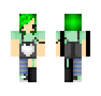 emo | green hair | leminium ﻿∞