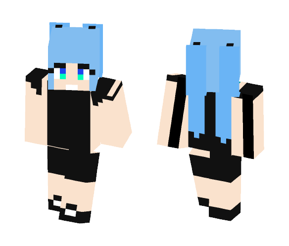 Download Free MMD Faded Girl Skin for Minecraft image 1 MMD Faded Girl - Girl Minecraft Skins - image 1
