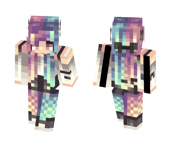 Download Free Emo Kitty Skin for Minecraft image 1 Emo Kitty - Female Minecraft Skins - image 1