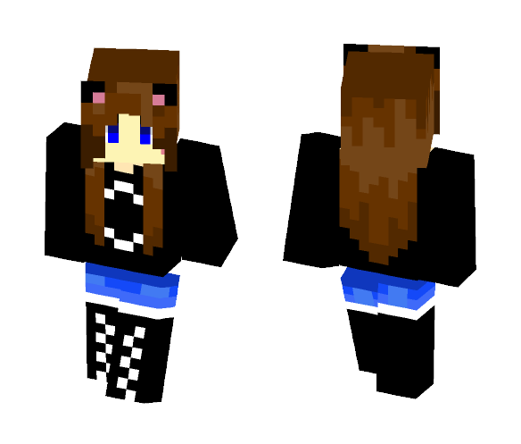 Brunnette Halo Fan - Female Minecraft Skins - image 1