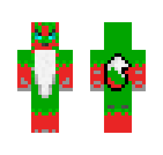 Red And Green Werewolf Wolf Form