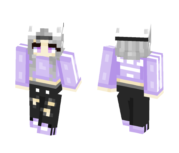 -=+Purple Adidas Finished+=- - Female Minecraft Skins - image 1