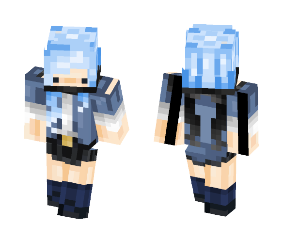 Blue girl - Girl Minecraft Skins - image 1