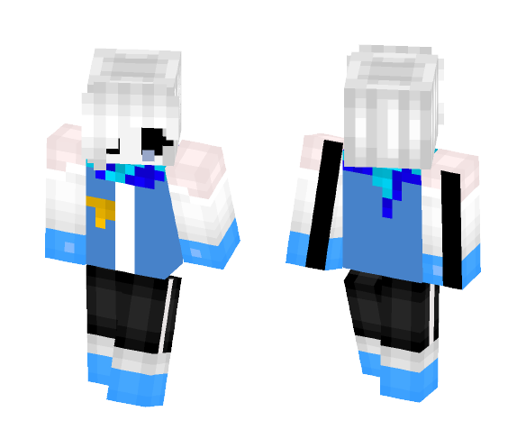 InvertedFate sans ( girl version ) - Girl Minecraft Skins - image 1