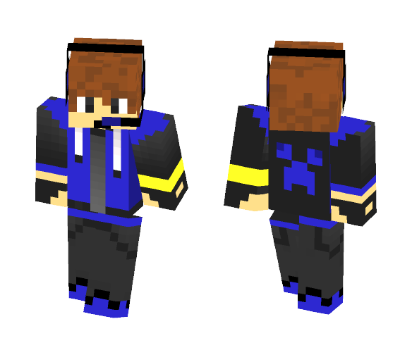 tomcraft youtuber blue - Male Minecraft Skins - image 1
