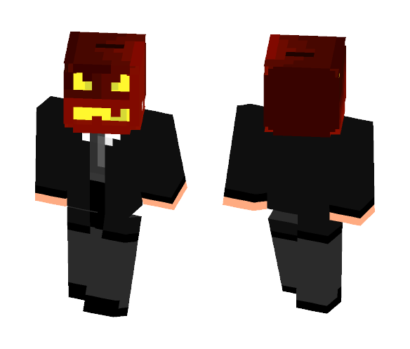 Classic Pumpkin in a suit. - Interchangeable Minecraft Skins - image 1