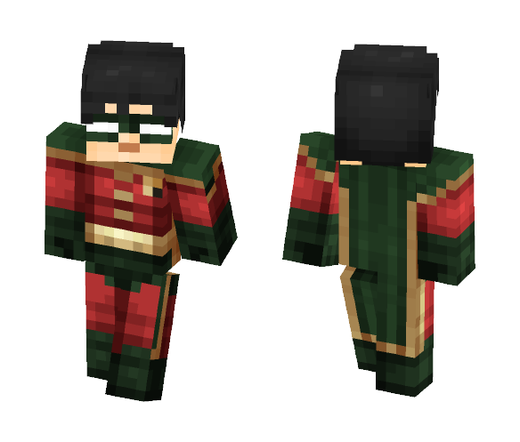 Download Free Robin Revamped (Under The Red Hood) Skin for Minecraft image 1 Robin Revamped (Under The Red Hood) - Male Minecraft Skins - image 1