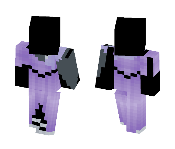 Download Free Sheer Cloak 2 Piece Purple Dress Skin for Minecraft image 1 Sheer Cloak 2 Piece Purple Dress - Female Minecraft Skins - image 1