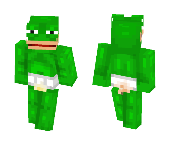 Pepe the frog - Male Minecraft Skins - image 1