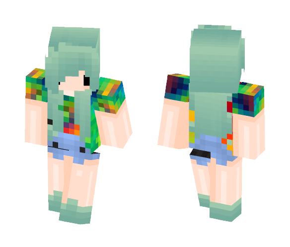 Download Free קєคςђ Tie Die Skin for Minecraft image 1 קєคςђ Tie Die - Female Minecraft Skins - image 1