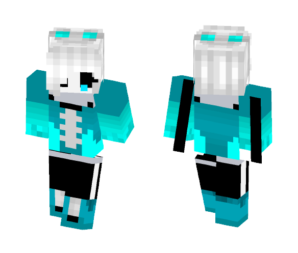 QuantumTale sans ( girl version ) - Girl Minecraft Skins - image 1