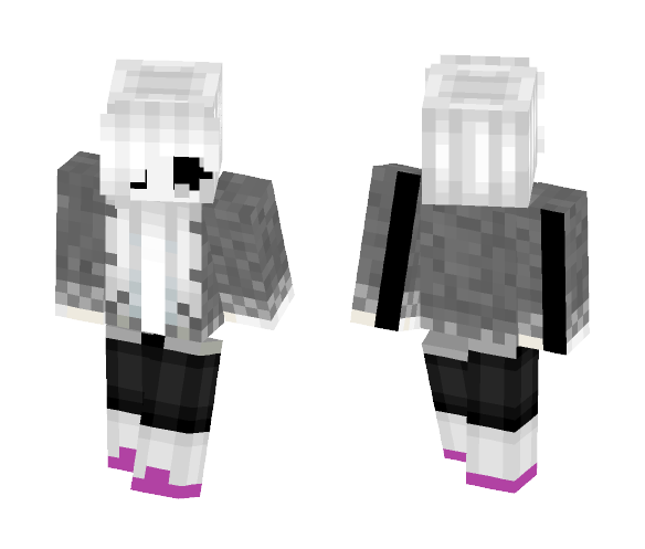 LostTale sans ( girl version ) - Girl Minecraft Skins - image 1