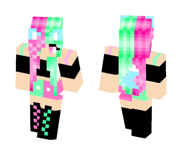 Kawaii Kitty Girl - Girl Minecraft Skins - image 1