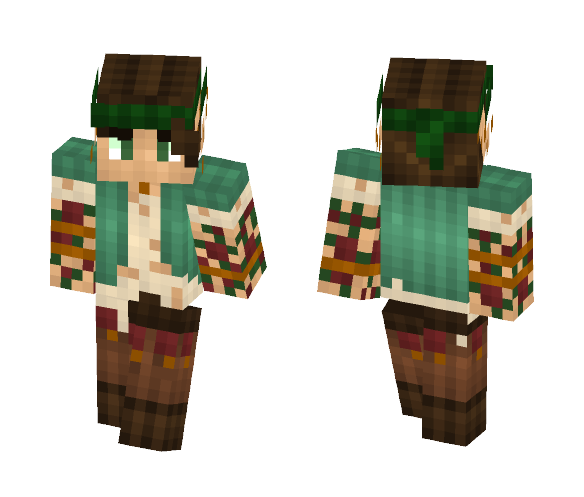 Tattooed Hippy Elf || Massivecraft - Interchangeable Minecraft Skins - image 1