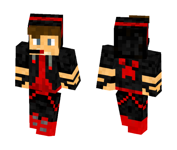 Red gamer boy - Boy Minecraft Skins - image 1