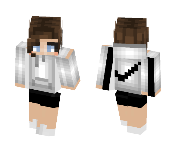 Download Free ~Nike Hoodie Girl~ Skin for Minecraft image 1 ~Nike Hoodie Girl~ - Female Minecraft Skins - image 1