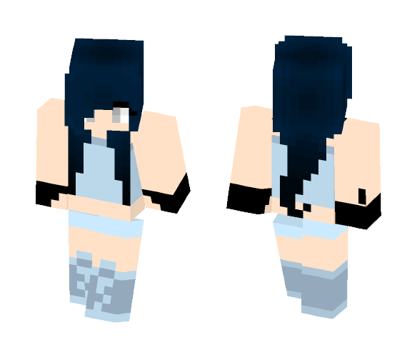 Blue Girl - Girl Minecraft Skins - image 1