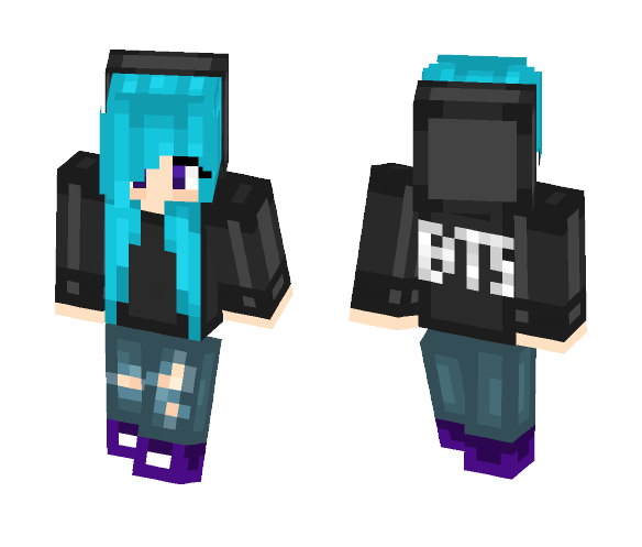 BTS Trash - Female Minecraft Skins - image 1