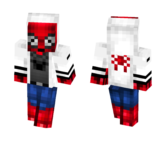 Spiderman With Hood - Comics Minecraft Skins - image 1