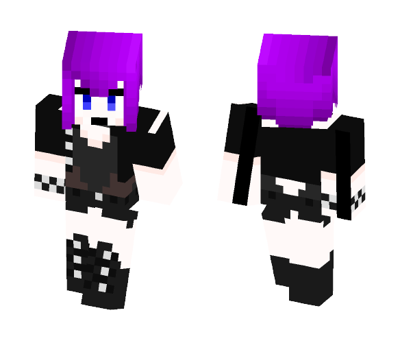 Goth Girl - Girl Minecraft Skins - image 1