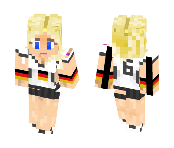 Germany Fan - Female Minecraft Skins - image 1