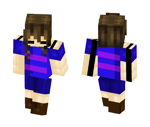 Frisk! (For Kiyuki Neko) - Female Minecraft Skins - image 1