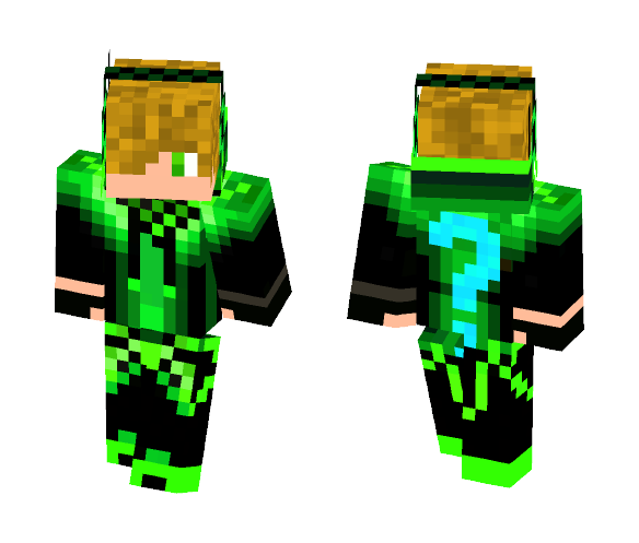 Green/Black hoodie - Male Minecraft Skins - image 1