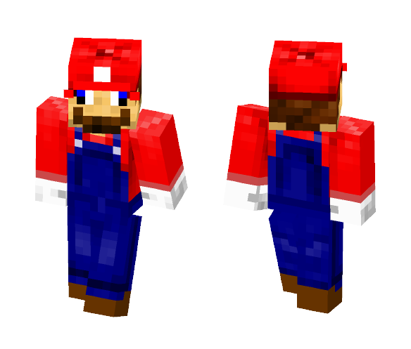 Download Free Retarded Mario (SMG4) Skin for Minecraft image 1 Retarded Mario (SMG4) - Male Minecraft Skins - image 1