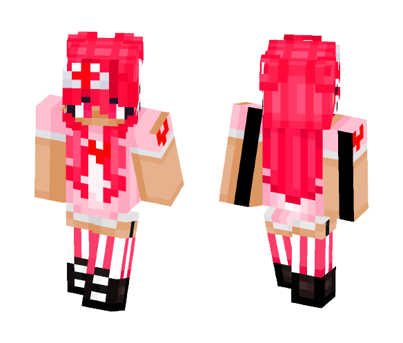 Download Free Nurse Pink Skin for Minecraft image 1 Nurse Pink - Female Minecraft Skins - image 1