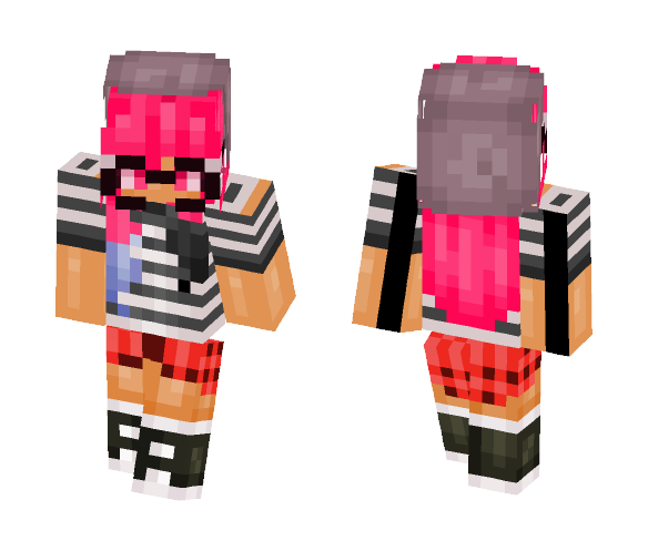Hipster Pink - Female Minecraft Skins - image 1