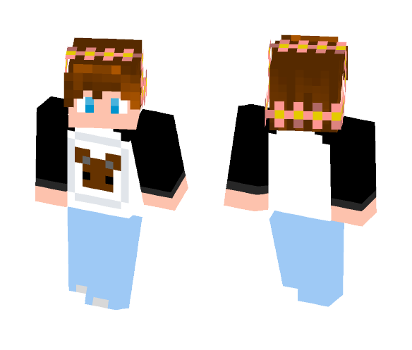 Flower Crown Lad - Flower Crown Minecraft Skins - image 1