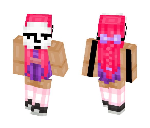 Mask Pink - Female Minecraft Skins - image 1