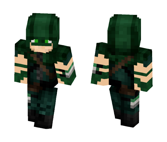 Arqueiro Verde/Oliver Queen. ARROW - Male Minecraft Skins - image 1