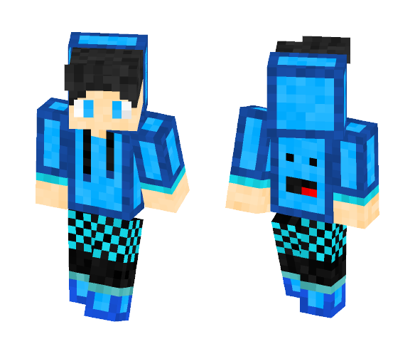 Blue gamer request by -Rainy- - Male Minecraft Skins - image 1
