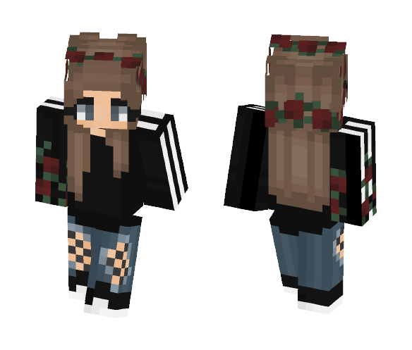 rose girl :) - Girl Minecraft Skins - image 1