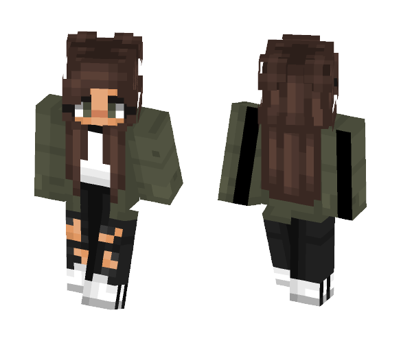 tumblr green adidas - Female Minecraft Skins - image 1