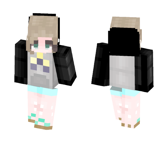 First Skin And Me In Real Life - Female Minecraft Skins - image 1