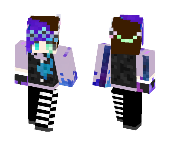 Bleeding Pastel Goth Galaxy - Female Minecraft Skins - image 1