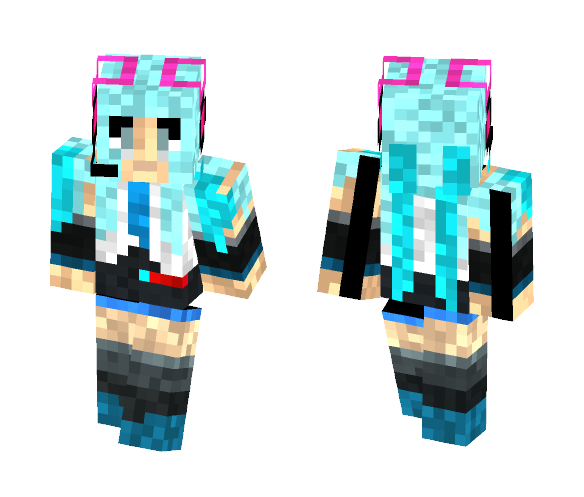 Hatsune Miku - Female Minecraft Skins - image 1