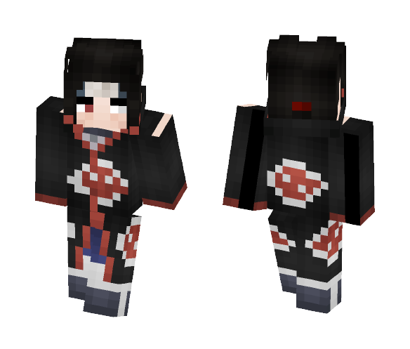 Itachi Uchiha Akatsuki {Izanami} - Male Minecraft Skins - image 1