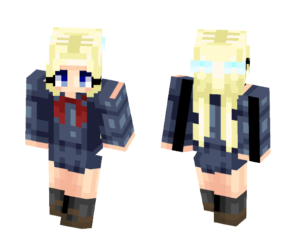 OC- Hidoi (school uniform) - Female Minecraft Skins - image 1