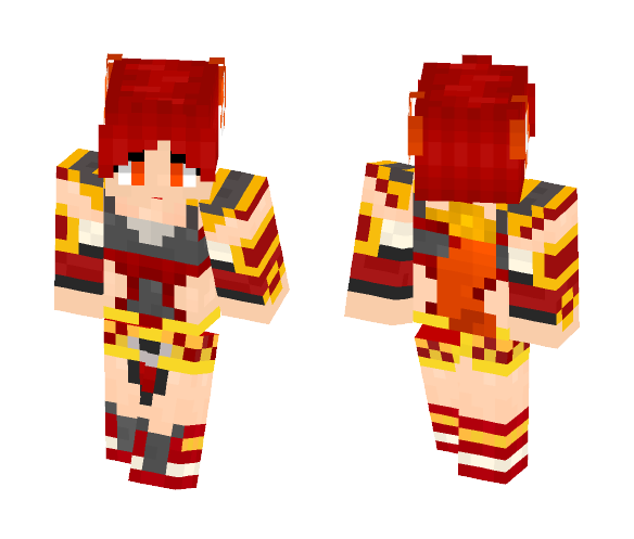 LOL Firefox Ahri - Female Minecraft Skins - image 1