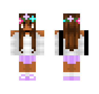 Cute flower girl - Cute Girls Minecraft Skins - image 2