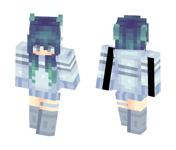 Blue Sweater - Female Minecraft Skins - image 1