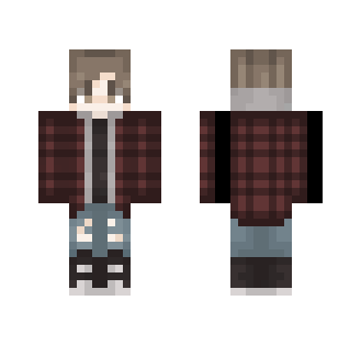 flannel + hoodie