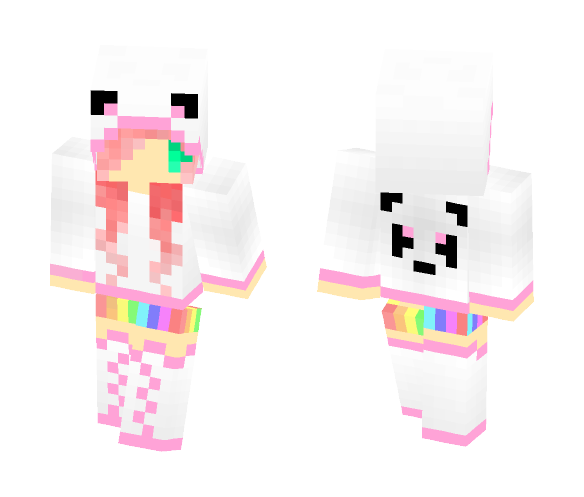 Pastel Pink Panda - Female Minecraft Skins - image 1