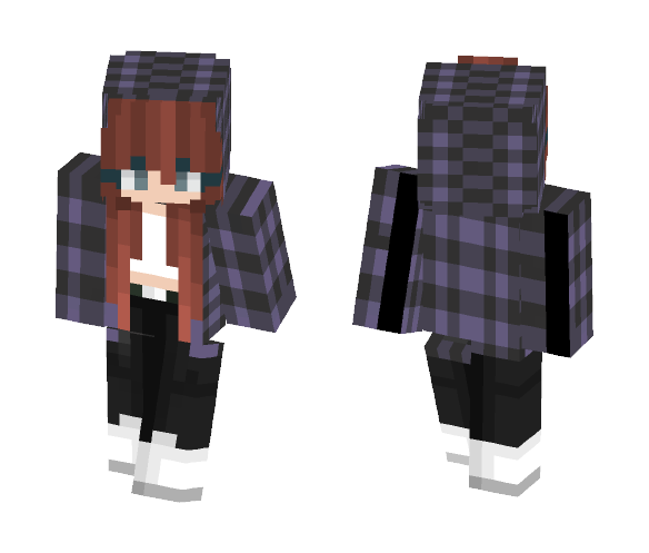 Redheaded Purple - Female Minecraft Skins - image 1